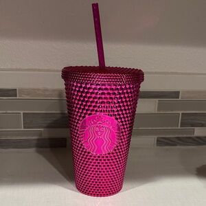 Starbucks Fuchsia Textured Tumbler